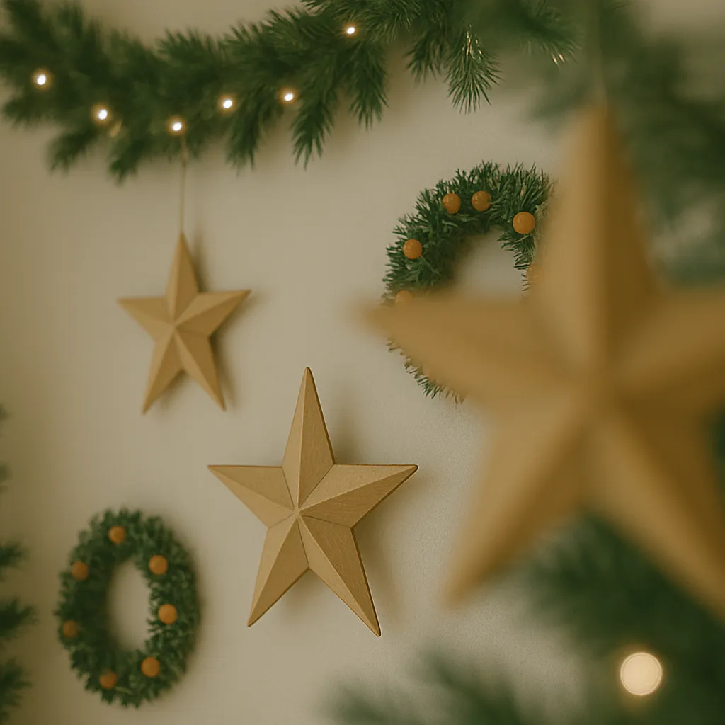 Detalle del decorado de fotografías de Navidad de Pablo Alma en Sevilla