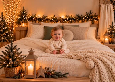 Foto ejemplo decorado Navidad Cama - Bebé