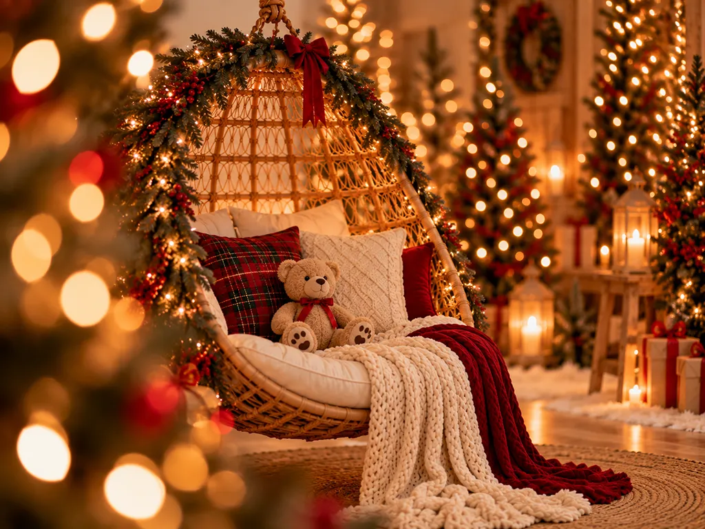 Detalle del set de las sesiones de fotos de navidad de Pablo Alma en Sevilla