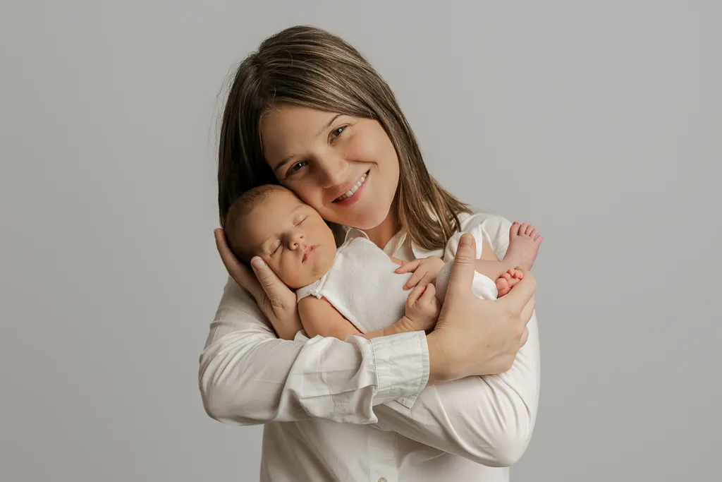 Foto Estudio Bebe Recien Nacido - Fotos Mama y Recien Nacido