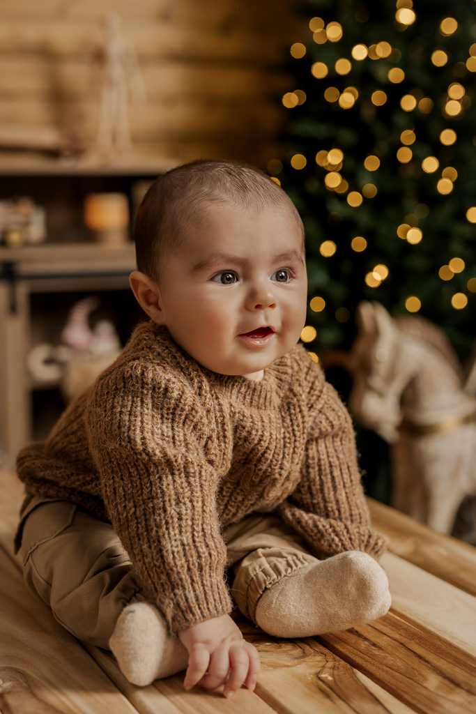 fotos de bebe en navidad