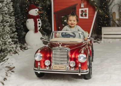Fotos Bebé Navidad - Foto Estudio Navidad - Muñeco de Nieve